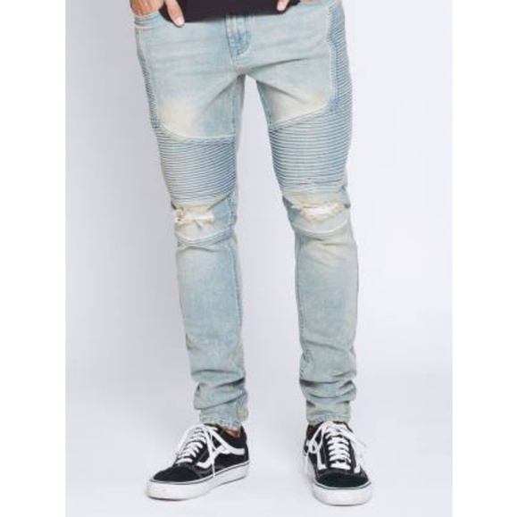 men stacked skinny jeans
